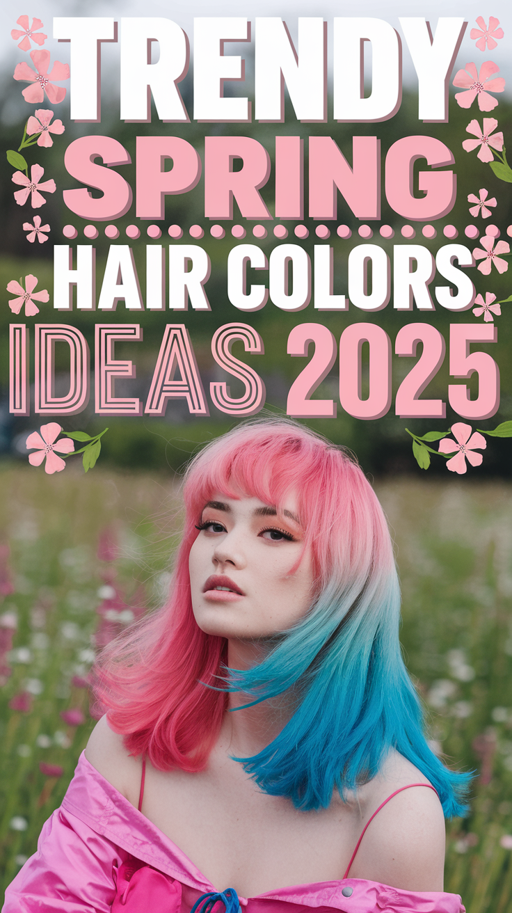 Trendy Spring Hair Colors Ideas 2025 20 Bright and Cool Trends for