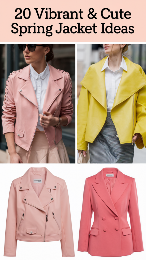 Vibrant & Cute Spring Jacket: 20 Ideas to Elevate Your Style in 2025