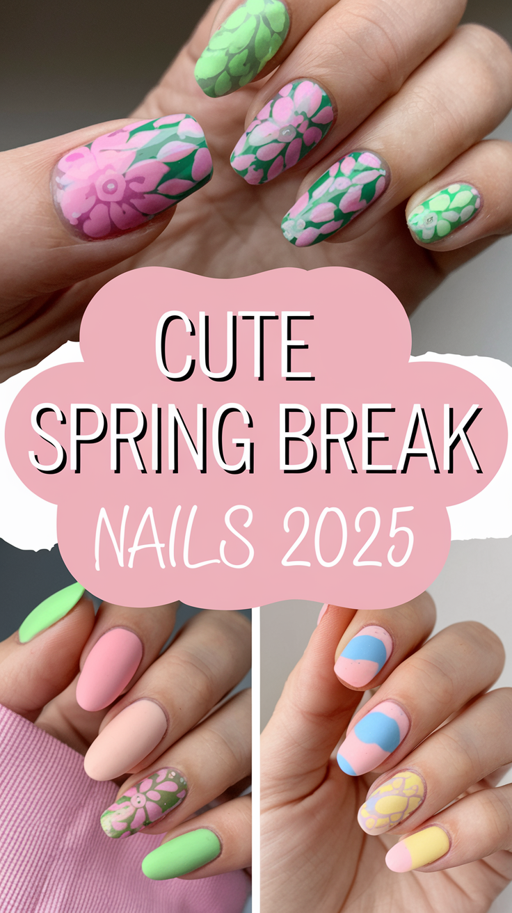 20 Cute Spring Break Nails Ideas 2025 – Trendy & Fresh Designs