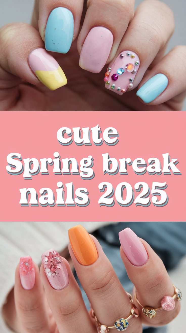 20 Cute Spring Break Nails Ideas 2025 – Trendy & Fresh Designs