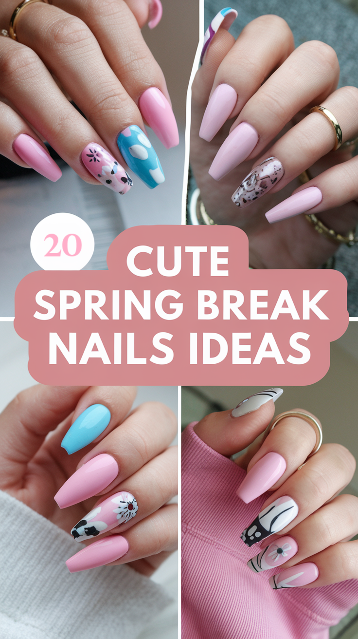 20 Cute Spring Break Nails Ideas 2025 – Trendy & Fresh Designs