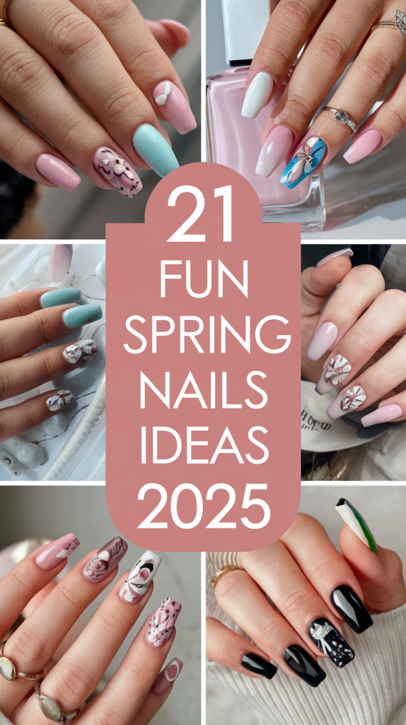 20 Spring Nail Inspo Ideas 2025 – Trendy Colors, Shapes & Designs for the Season