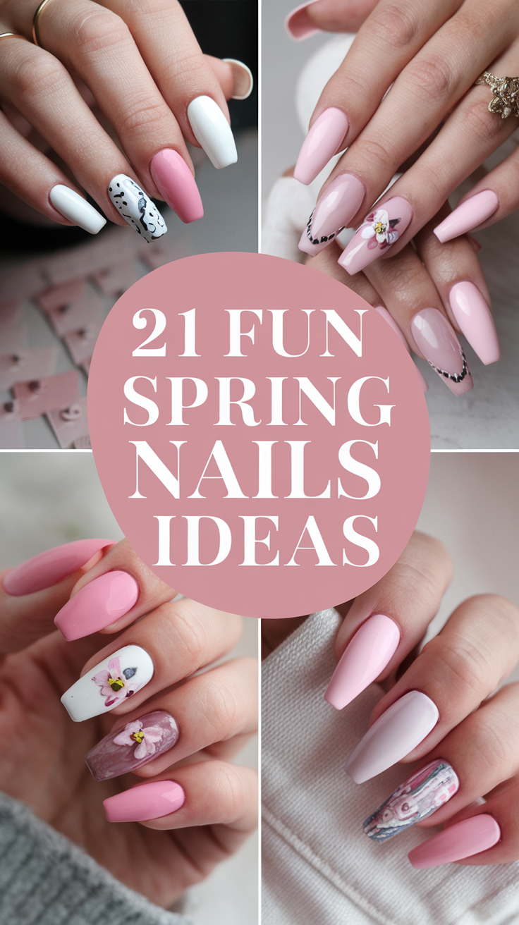 Nail Pinterest Fun Spring 20 Spring Nail Inspo Ideas 2025 β Fun & Easy Designs in Red, Blue, Pink ...