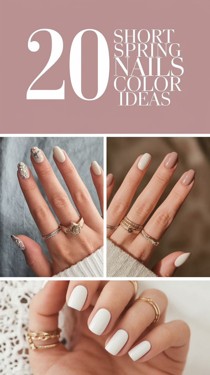 Short Spring Nails Color 20 Ideas 2025