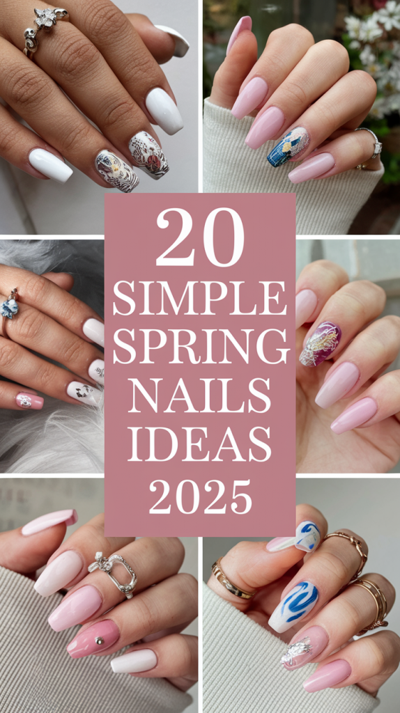 Simple Spring Nails 20 Ideas 2025 – Trendy & Elegant Nail Designs for the Season