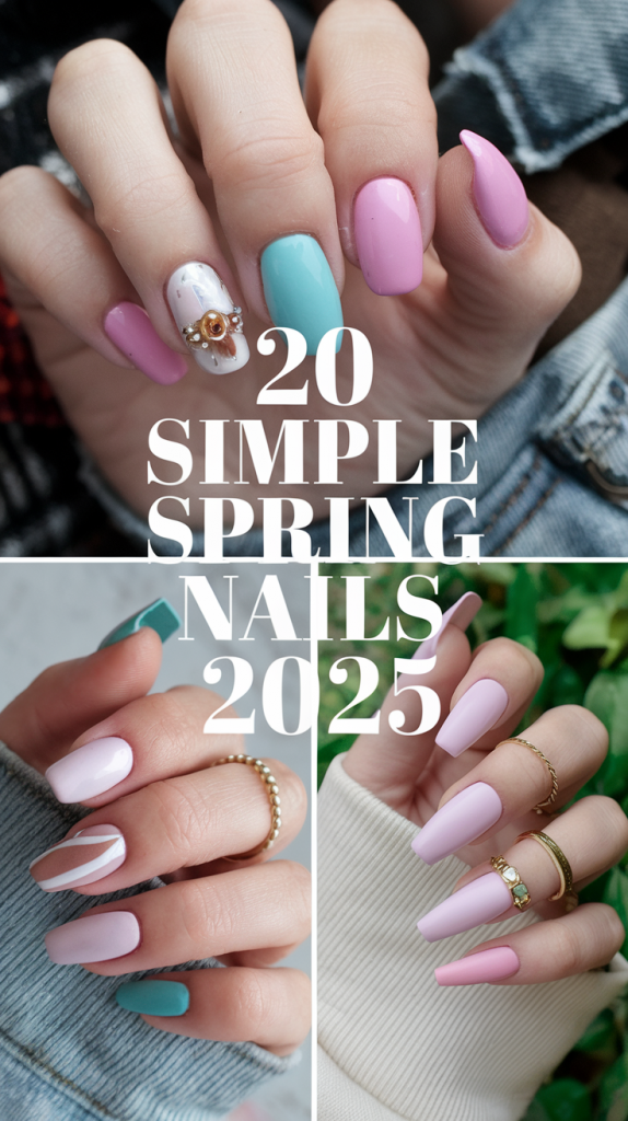 Simple Spring Nails 20 Ideas 2025 – Trendy & Elegant Nail Designs for the Season