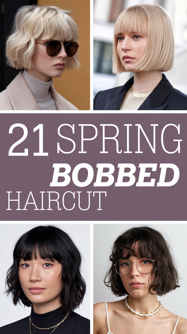 Spring Bobbed Haircut 2025 – 21 Trendy Ideas for a Fresh, Chic Look