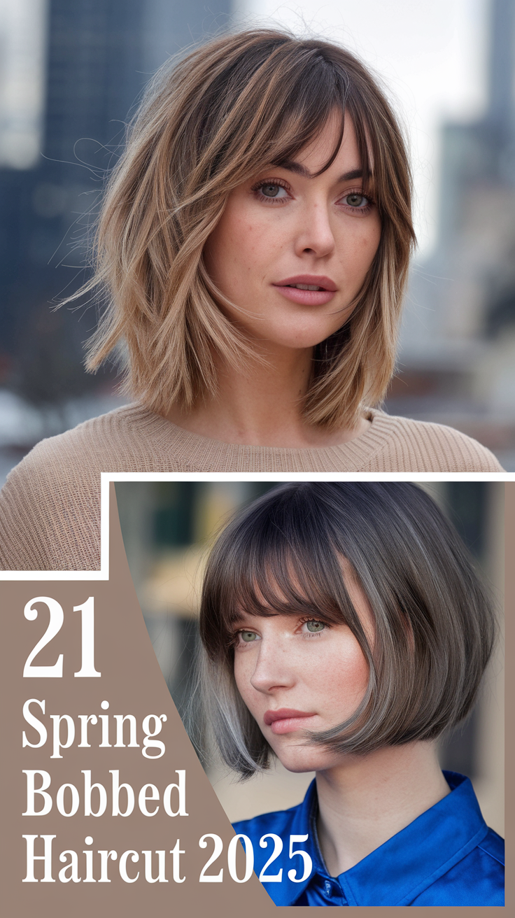 Spring Bobbed Haircut 2025 – 21 Trendy Ideas for a Fresh, Chic Look