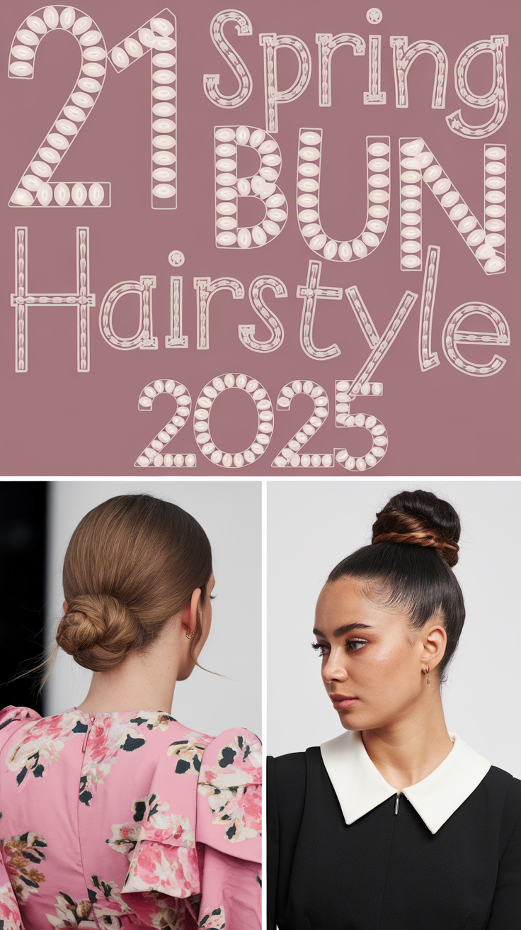 Spring Bun Hairstyle 21 Ideas 2025: Trendy and Elegant Looks for the Season