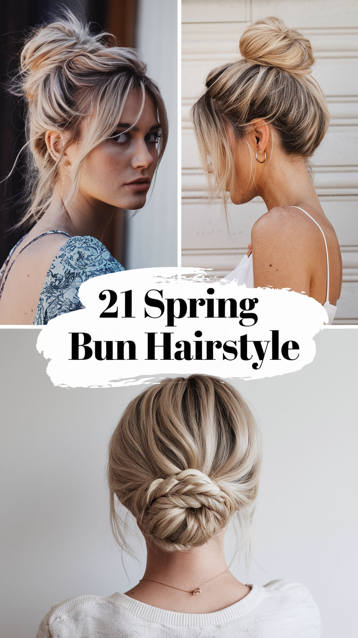 Spring Bun Hairstyle 21 Ideas 2025: Trendy and Elegant Looks for the Season