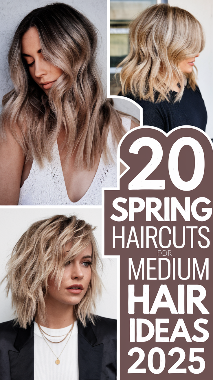 Spring Haircuts for Medium Hair 20 Ideas 2025