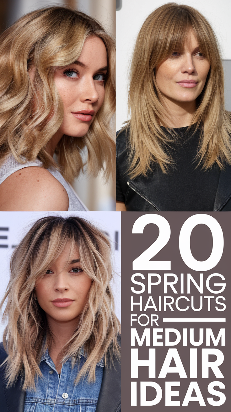 Spring Haircuts for Medium Hair 20 Ideas 2025