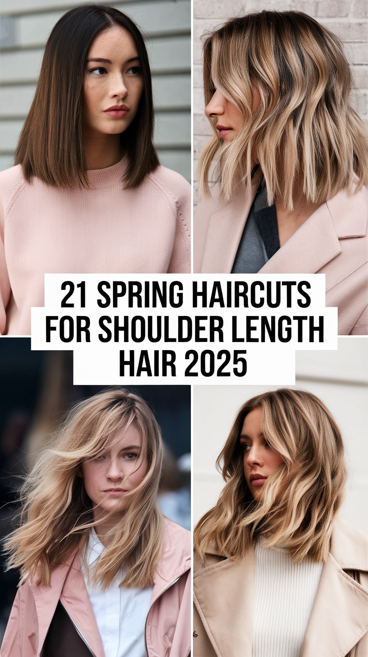 Spring Haircuts for Shoulder Length Hair 21 Ideas 2025