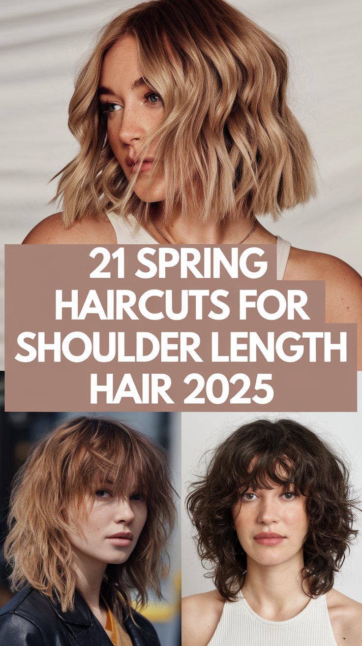 Spring Haircuts for Shoulder Length Hair 21 Ideas 2025