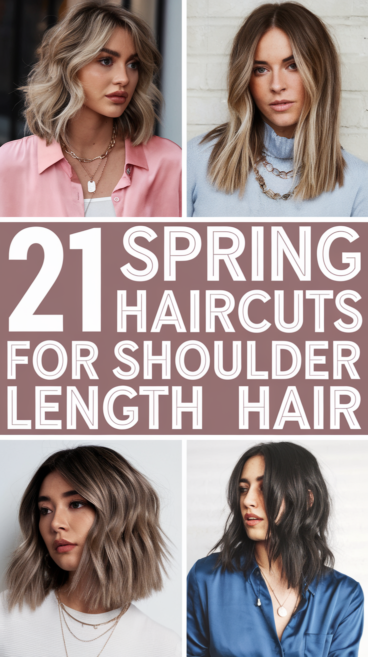 Spring Haircuts for Shoulder Length Hair 21 Ideas 2025