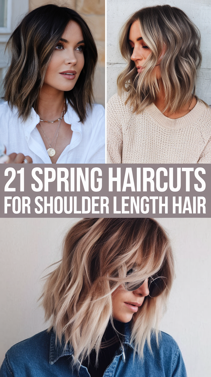 Spring Haircuts for Shoulder Length Hair 21 Ideas 2025