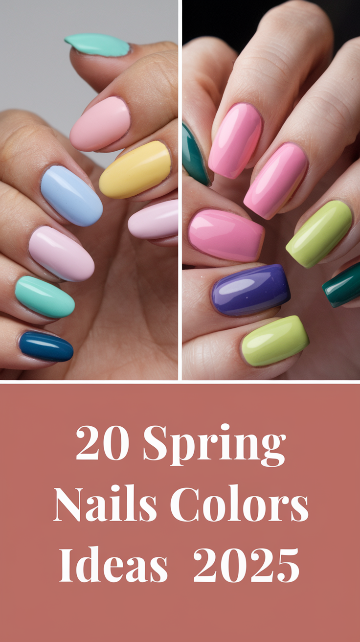 20 Stunning Spring Nails Colors Ideas 2025 – Trendy & Fresh Designs