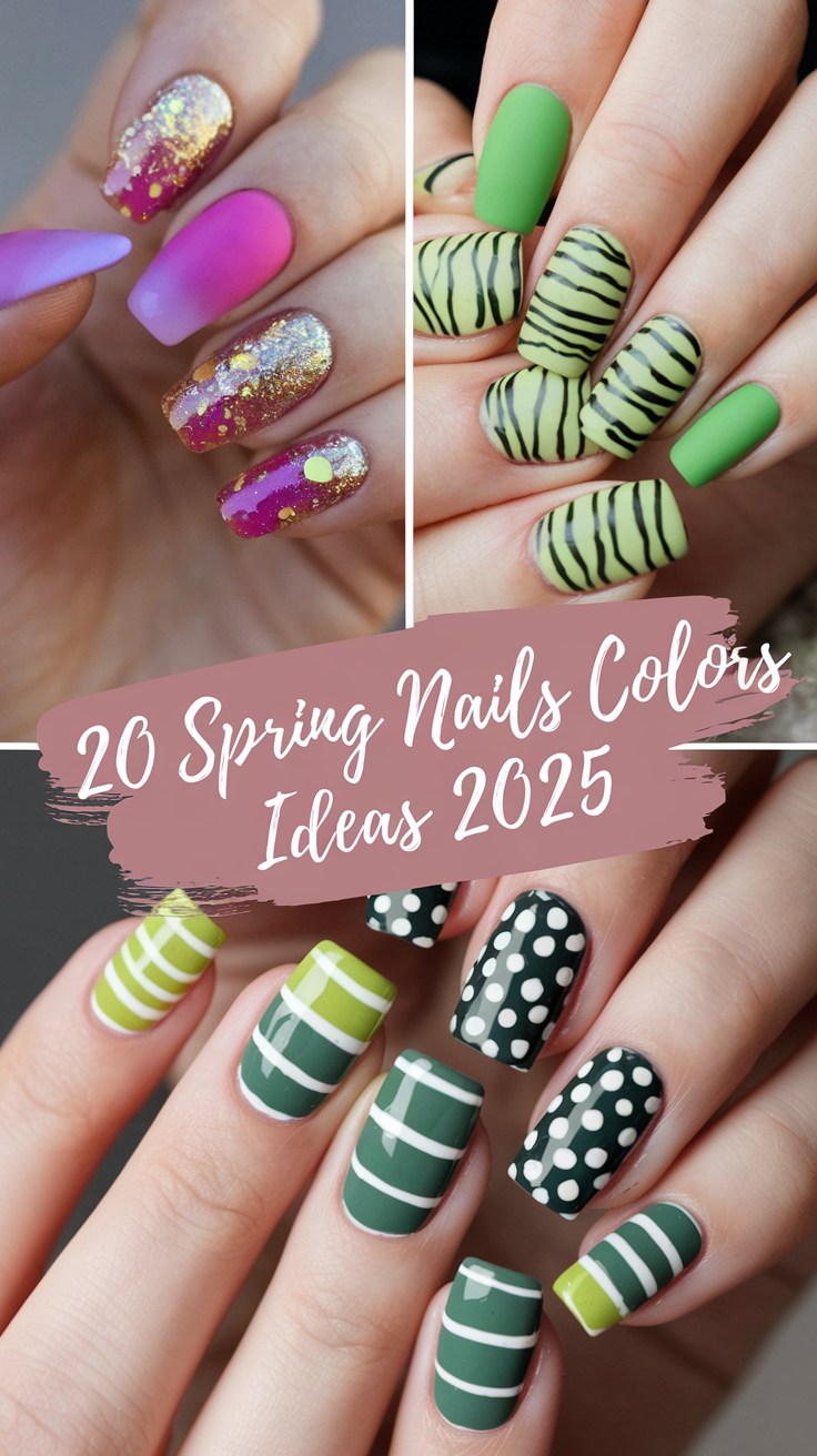 20 Stunning Spring Nails Colors Ideas 2025 – Trendy & Fresh Designs