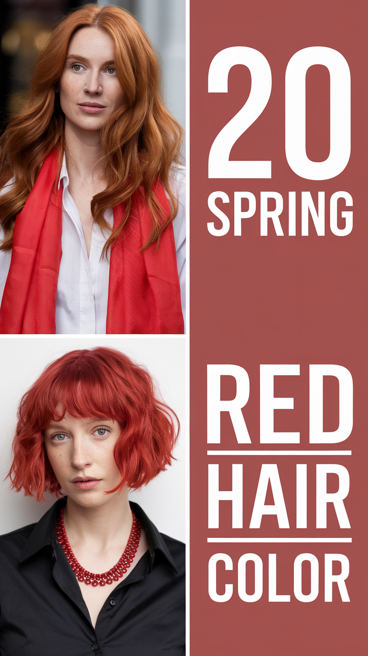 Spring Red Hair Color 20 Ideas 2025: The Boldest Shades and Trends for the Season