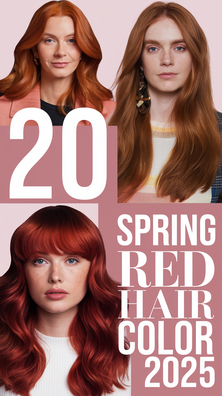 Spring Red Hair Color 20 Ideas 2025: The Boldest Shades and Trends for the Season