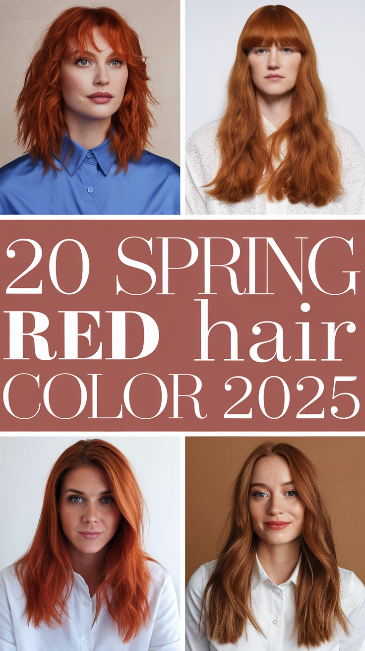 Spring Red Hair Color 20 Ideas 2025: The Boldest Shades and Trends for the Season