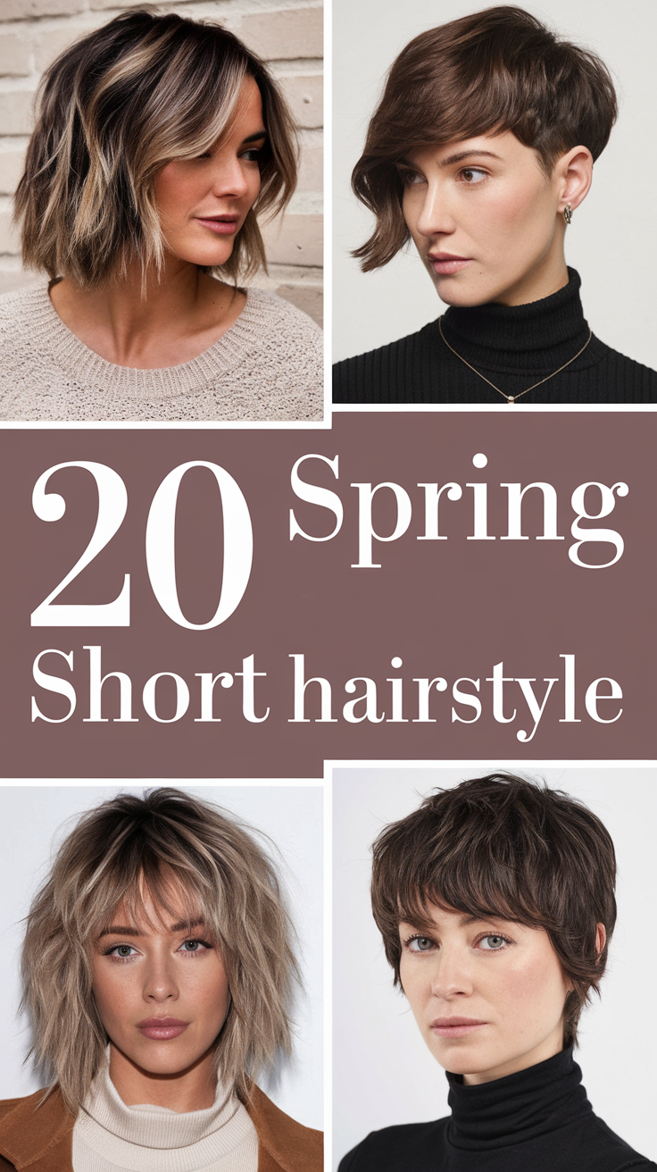 Spring Short Hairstyles 2025: 20 Fresh Ideas for the New Season