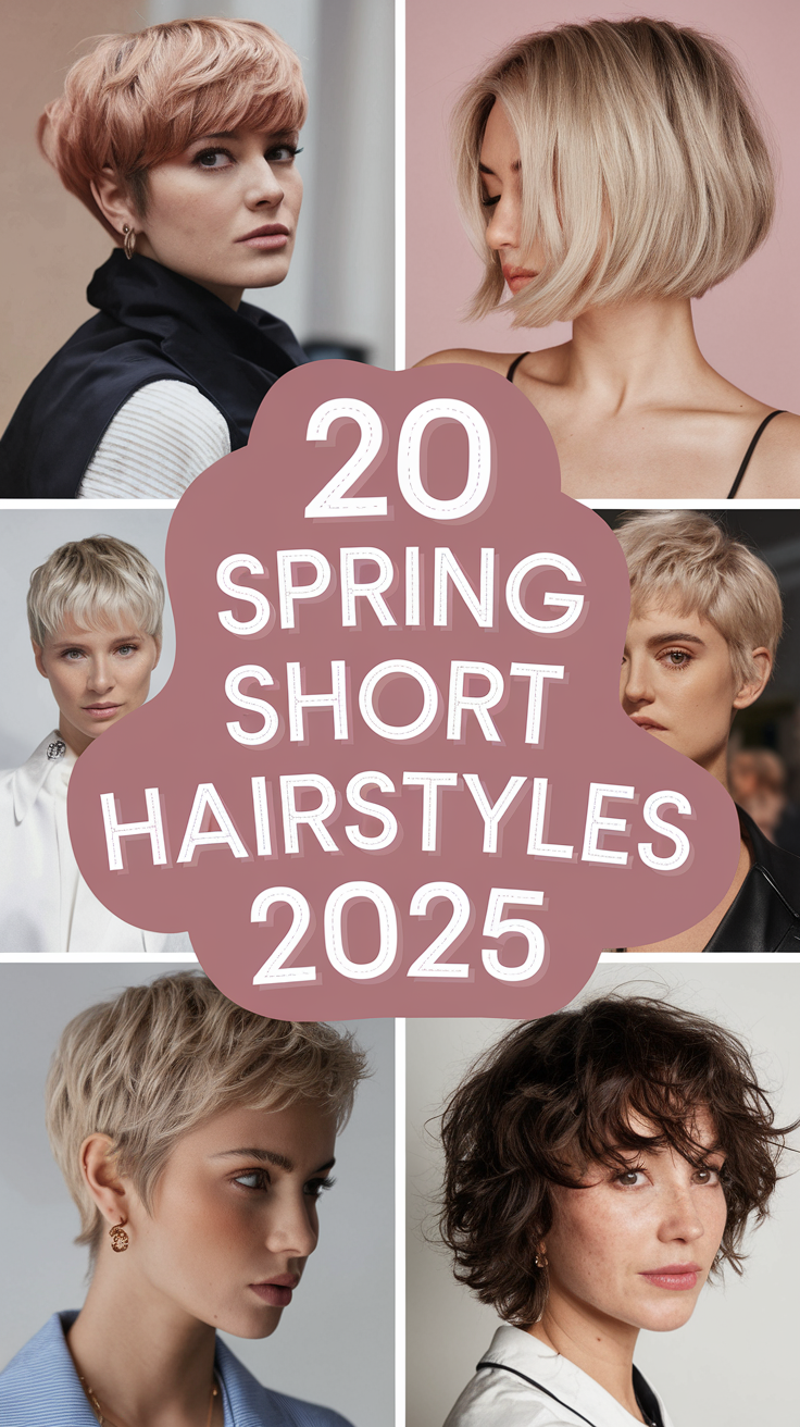 Spring Short Hairstyles 2025: 20 Fresh Ideas for the New Season