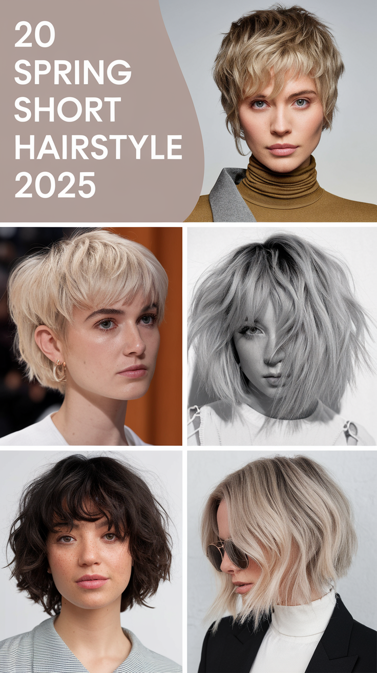 Spring Short Hairstyles 2025: 20 Fresh Ideas for the New Season