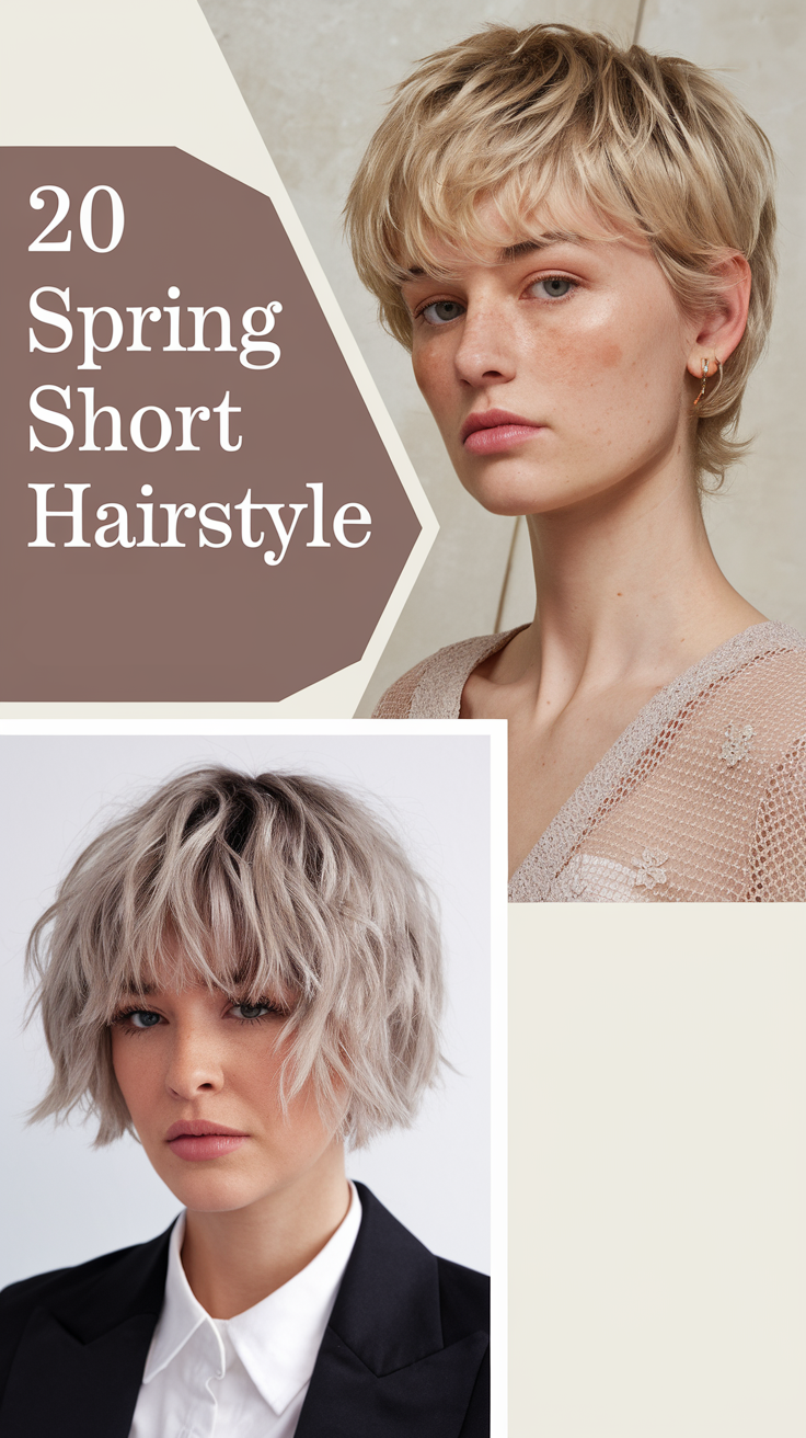 Spring Short Hairstyles 2025: 20 Fresh Ideas for the New Season