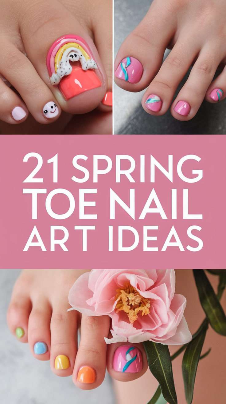 Spring Toe Nail Art 21 Ideas 2025: Trendy & Fresh Pedicure Designs