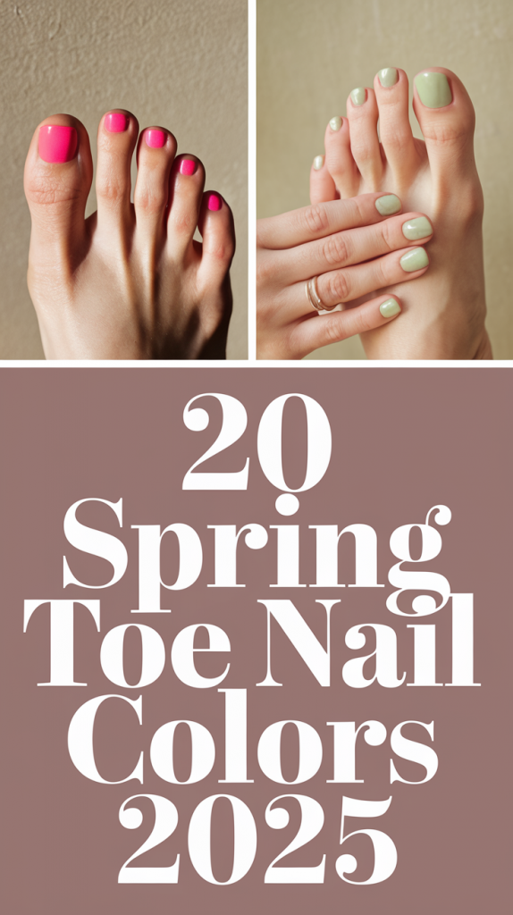 Spring Toe Nail Colors 2025: 20 Trendy Pedicure Ideas for Every Skin Tone