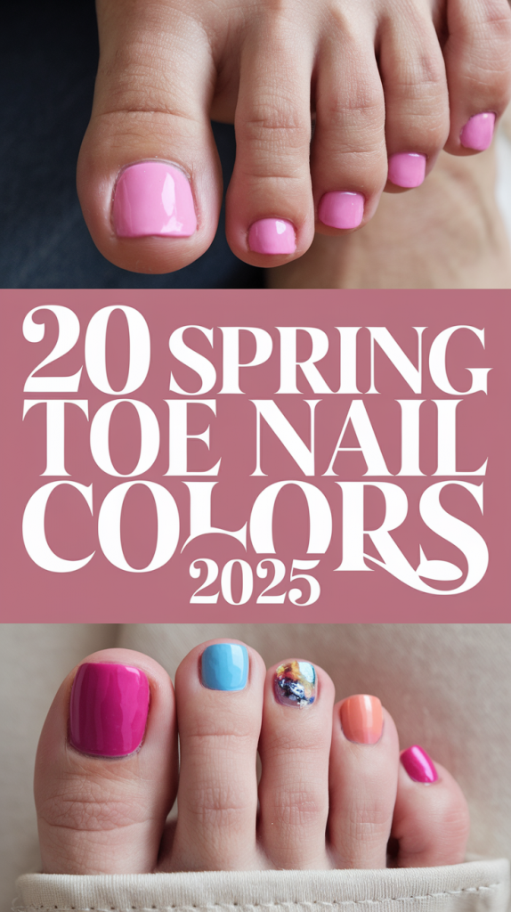 Spring Toe Nail Colors 2025: 20 Trendy Pedicure Ideas for Every Skin Tone