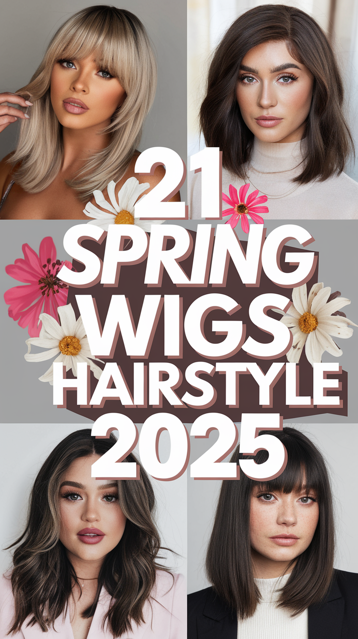 Spring Wigs Hairstyle 2025 – 21 Ideas for Trendy & Stylish Looks