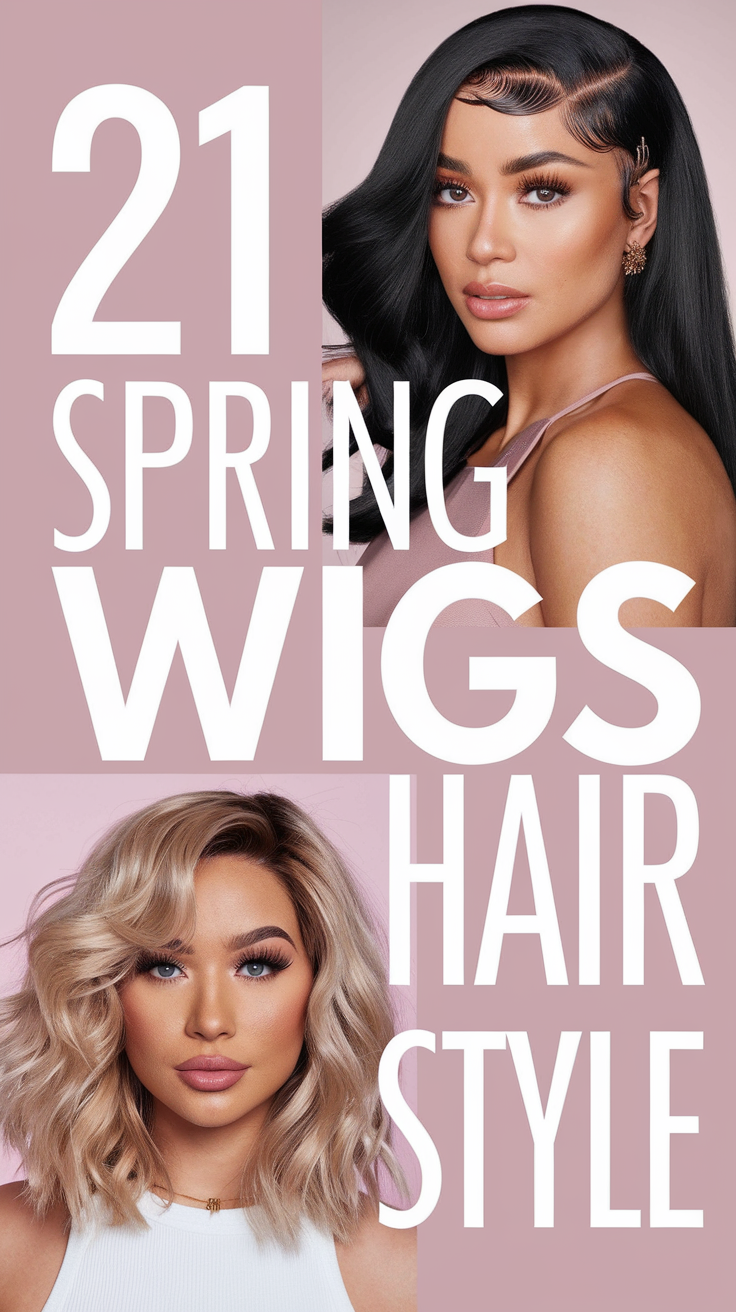 Spring Wigs Hairstyle 2025 – 21 Ideas for Trendy & Stylish Looks