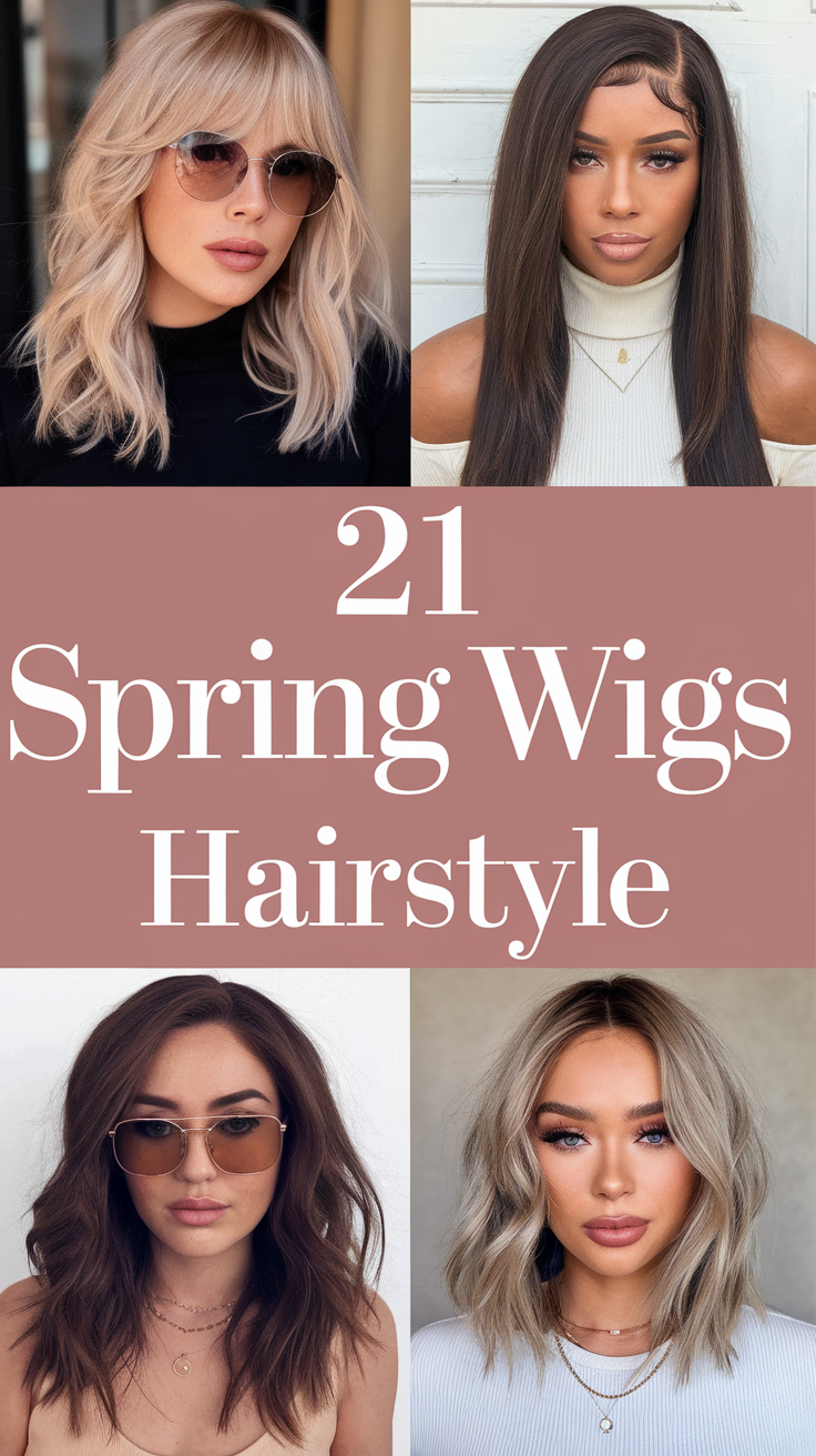 Spring Wigs Hairstyle 2025 – 21 Ideas for Trendy & Stylish Looks