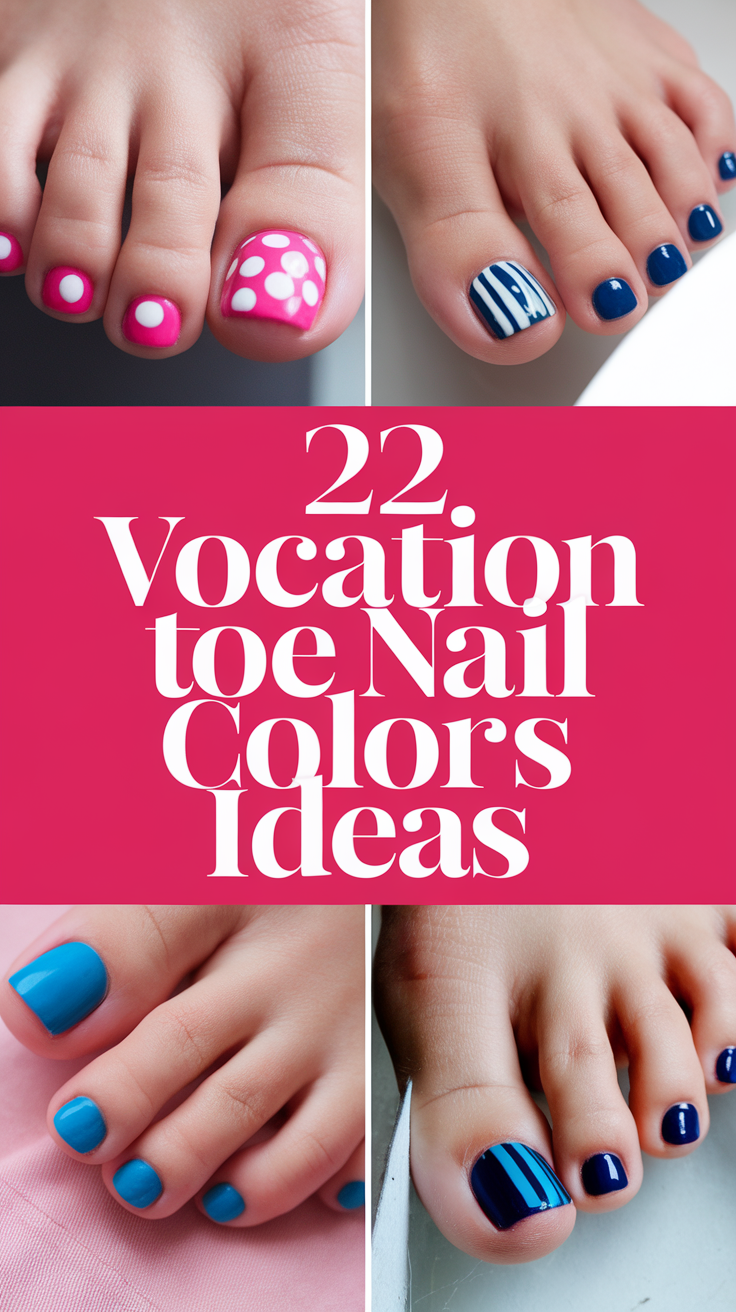 Vocation Toe Nail Colors 22 Ideas 2025: Trendy and Chic Pedicure Styles for Your Next Getaway