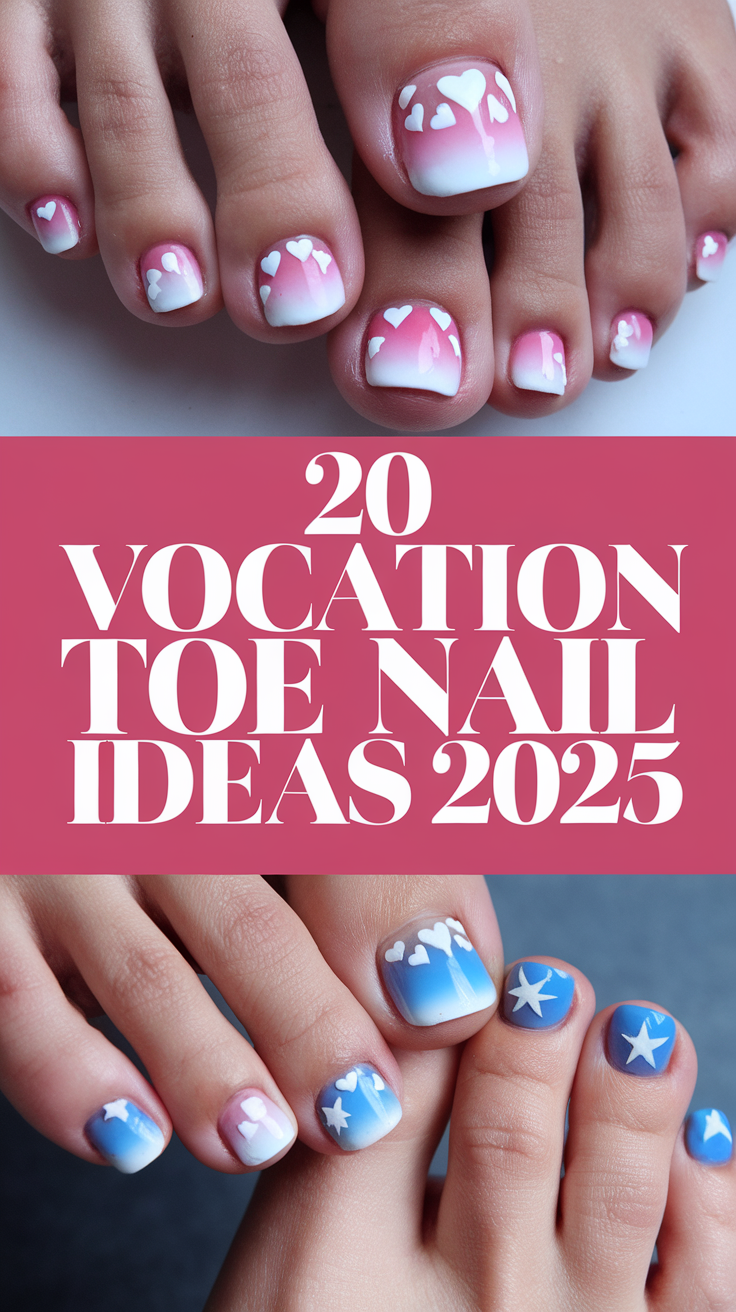 Vacation Toe Nail 20 Ideas 2025: Trendy and Chic Pedicure Designs for Your Getaway