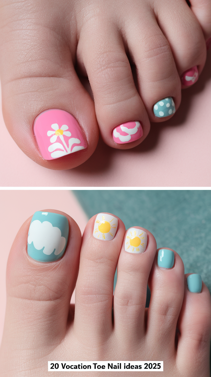 Vacation Toe Nail 20 Ideas 2025: Trendy and Chic Pedicure Designs for Your Getaway