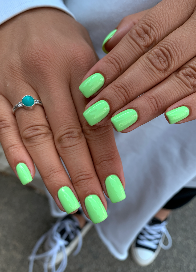 Spring Nails One Solid Color 20 Ideas 2025