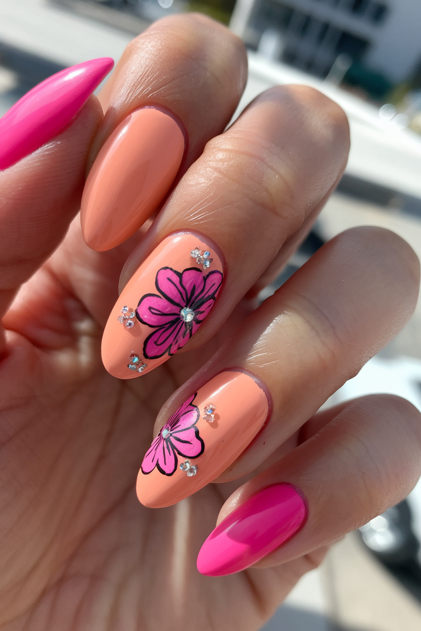 Spring Floral Nails 20 Ideas 2025