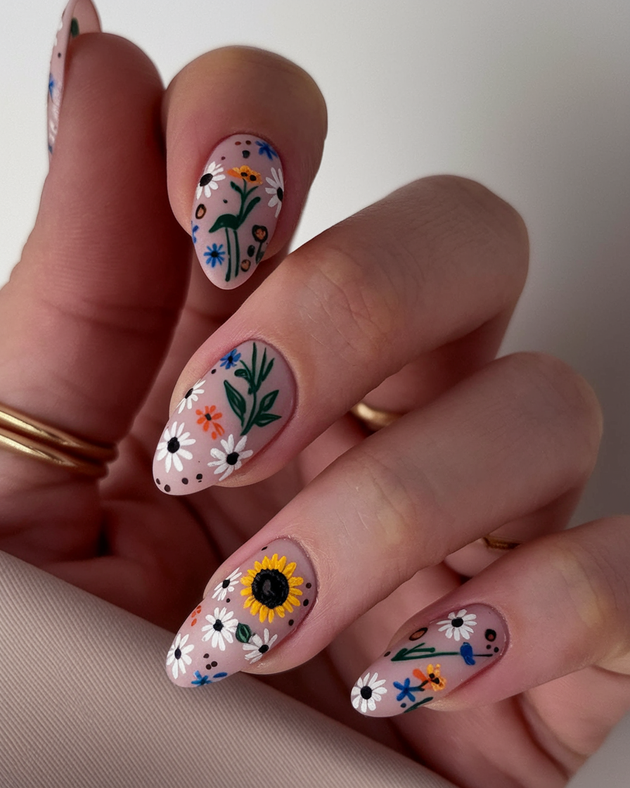Spring Floral Nails 20 Ideas 2025