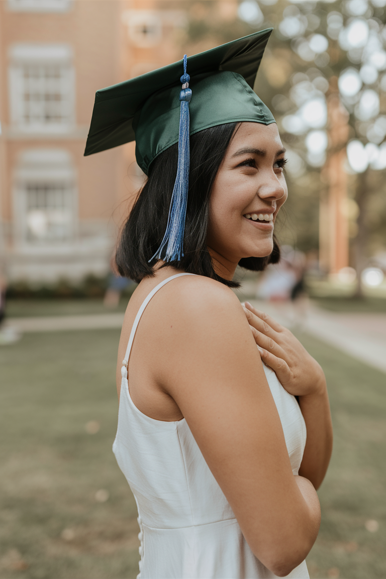 21 Graduation Hairstyles with Cap Ideas 2025 – Curly, Short, Long & Braided Looks