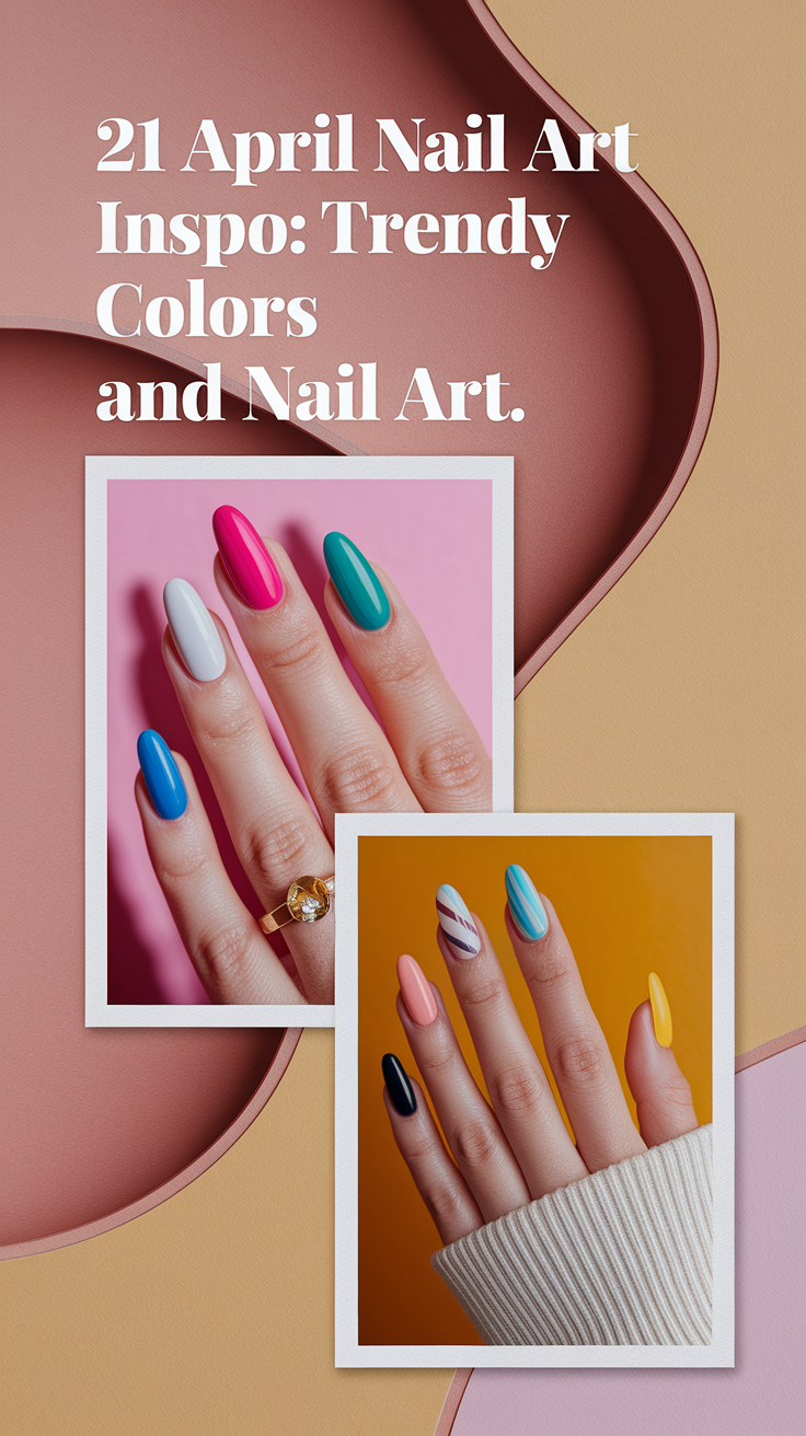 April Nail Art Inspo: Trendy Colors and Nail Art 2025 – 21 Ideas Fresh Spring Designs