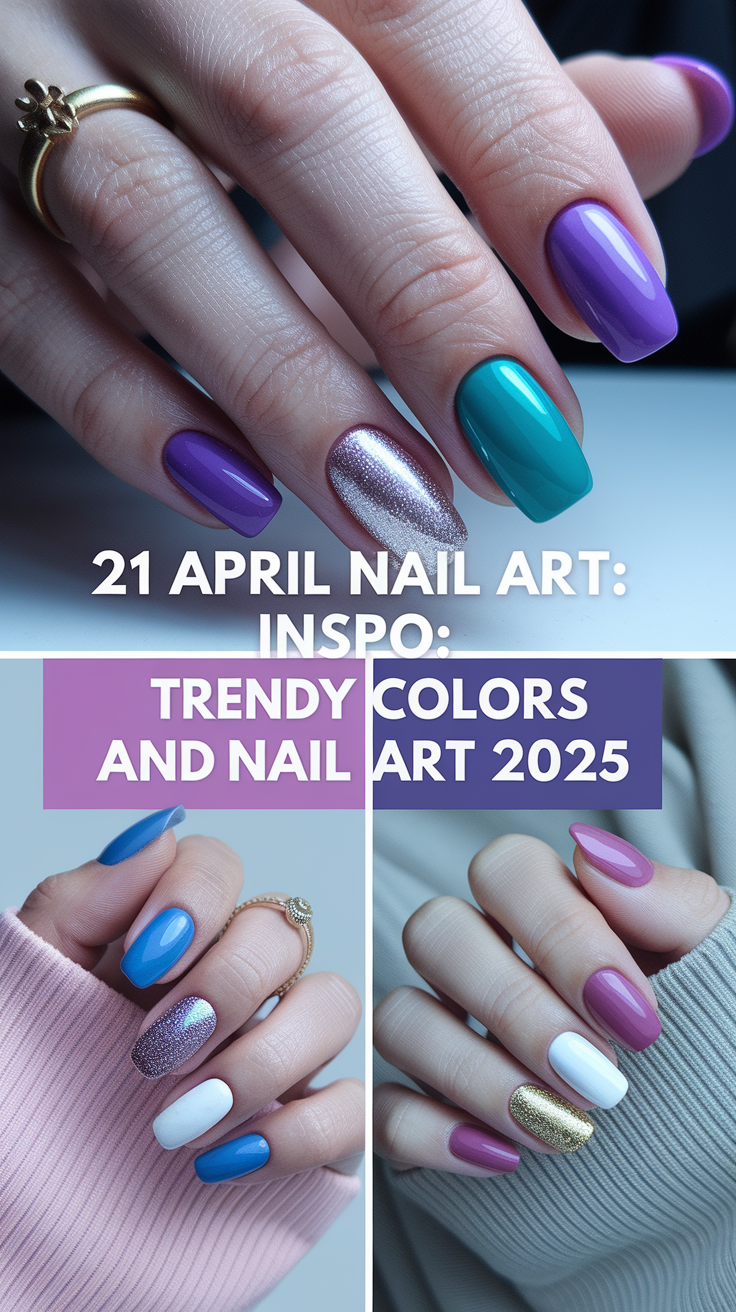 April Nail Art Inspo: Trendy Colors and Nail Art 2025 – 21 Ideas Fresh Spring Designs