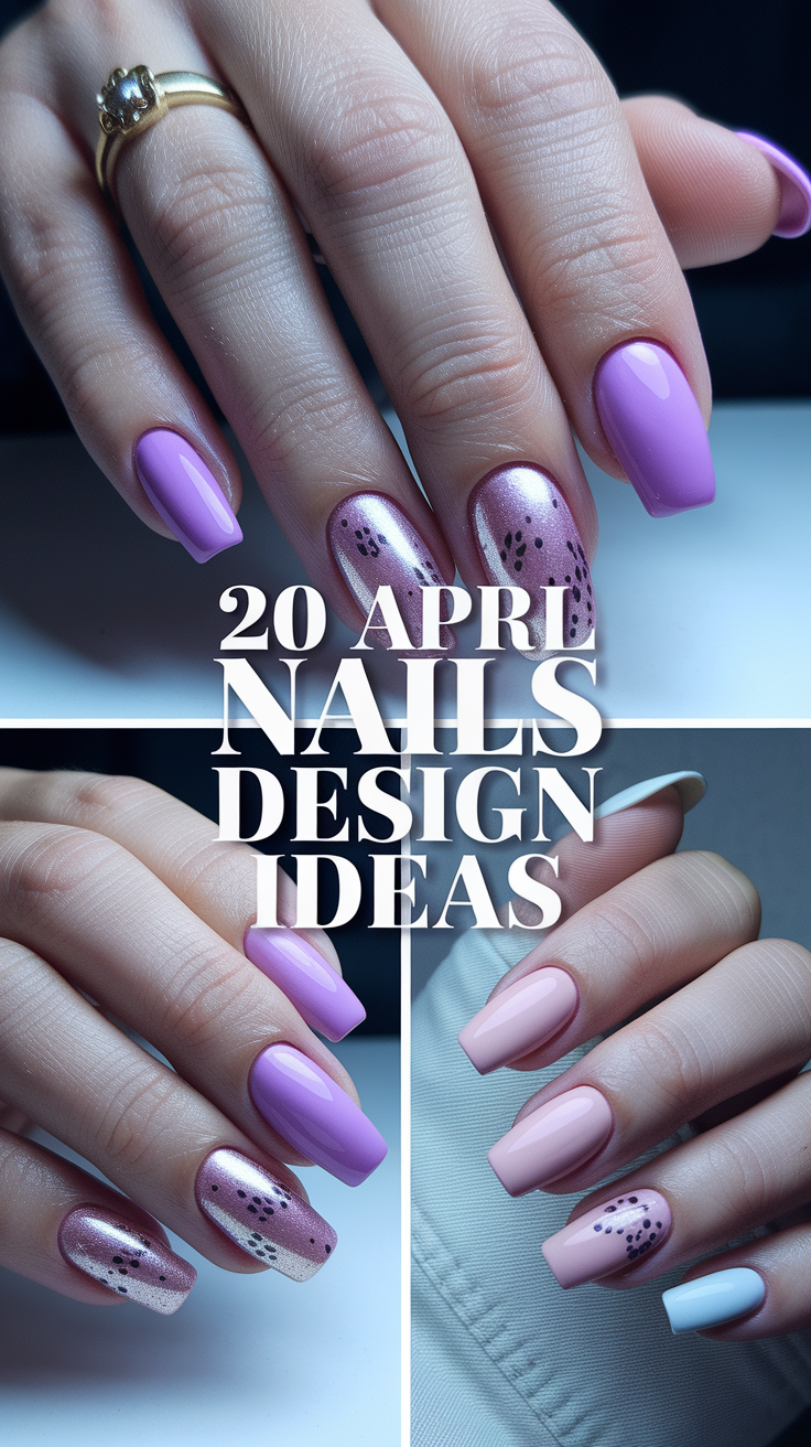 20 Best April Nails Design Ideas 2025 – Cute Almond, Square & Short Spring Styles