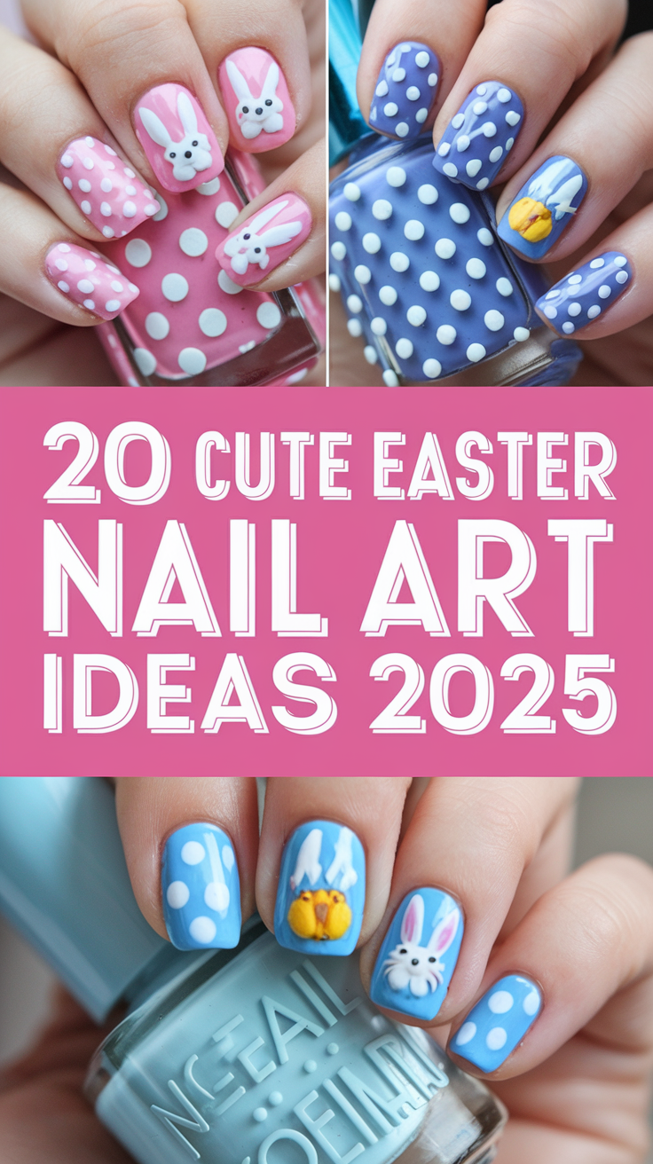 20 Cute Easter Nail Art Ideas 2025 – Trendy & Festive Designs for Spring