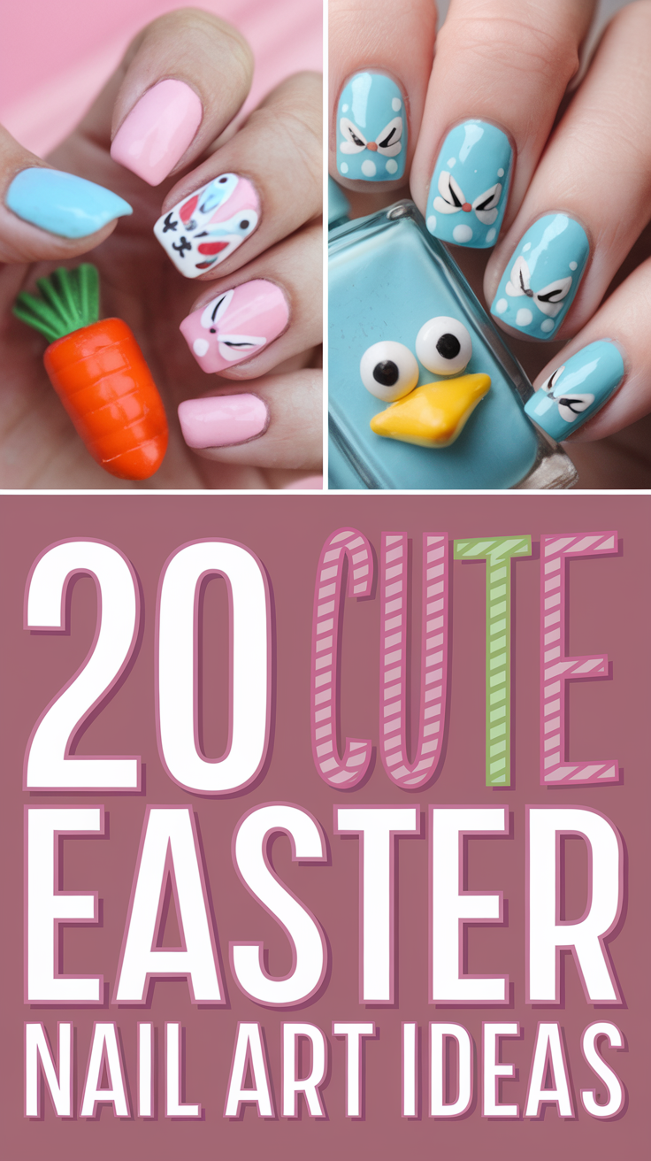 20 Cute Easter Nail Art Ideas 2025 – Trendy & Festive Designs for Spring