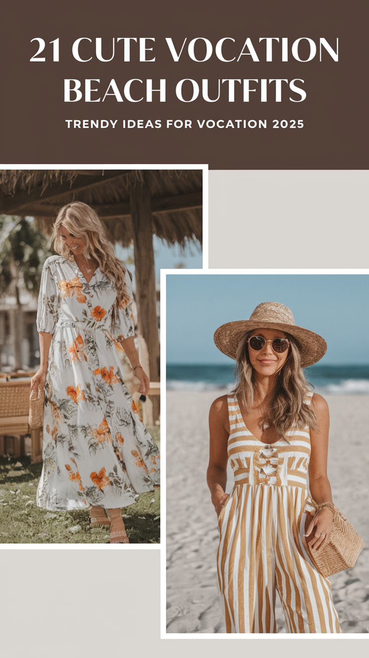 Cute Vacation Beach Outfits - 21 Trendy Ideas for Vacation 2025