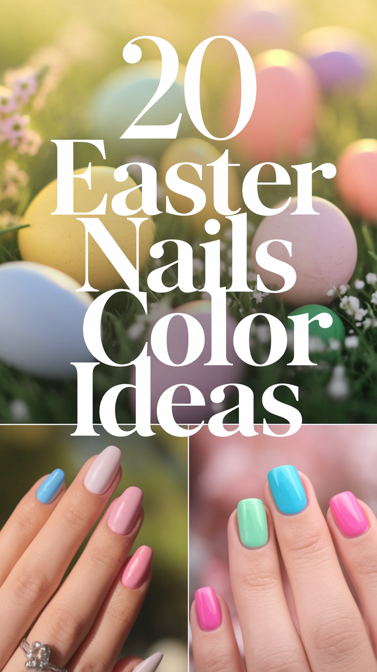 20 Easter Nails Color Ideas 2025 – Trendy Pastel & Spring Designs