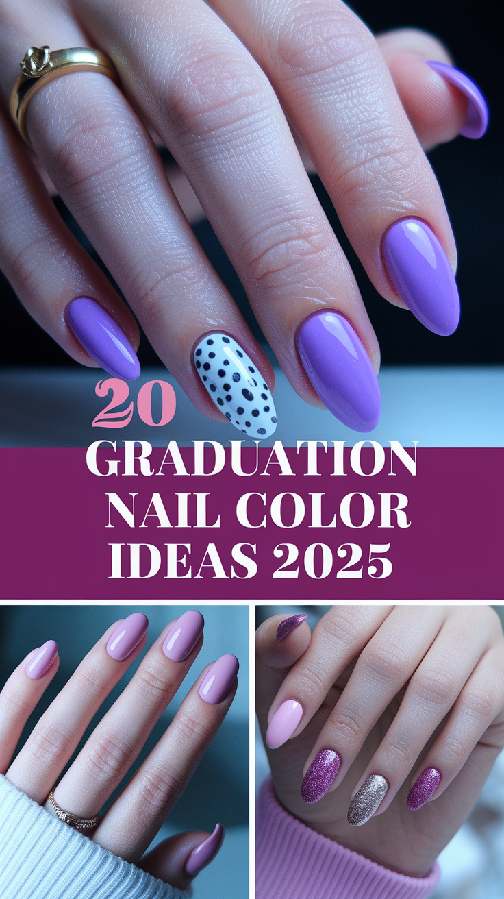 20 Graduation Nail Color Ideas 2025 – Cute & Trendy Polish for College